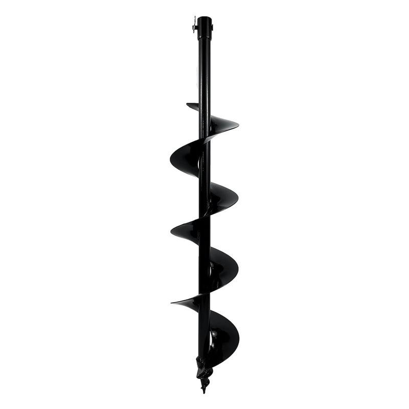 JACKCHEN 6" × 31" Auger Bit for Earth Auger,Digger Post Holes Replacement Earth Digger Planting Drill Bit, Garden Tools Spiral Hole Drill Planter for Bulb Planting, Fence Post, Umbrella Holes - Image 1